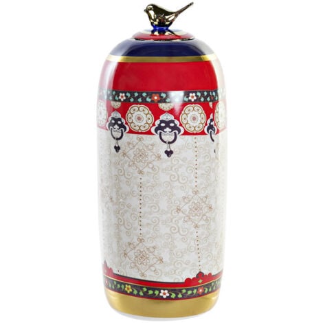 Vase Porcelaine 18X18X42 Multicolore