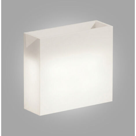 Vase pot de fleurs, haut et design, lumineux, 90x30 cm, H80 cm, en polymère résistant avec LED blanches, pour l'intérieur et l'extérieur - Monacis