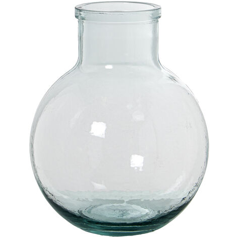 Vase recyceltes Glas 8L transparent ° 24x31cmpour Alle Stile, um zu Hause eine Note zu verleihen