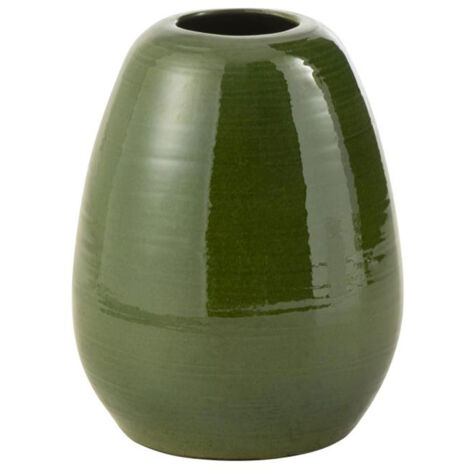 Vase rond 23x23x30 cm en porcelaine verte