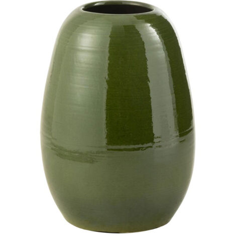 Vase rond 29x29x40 cm en porcelaine verte