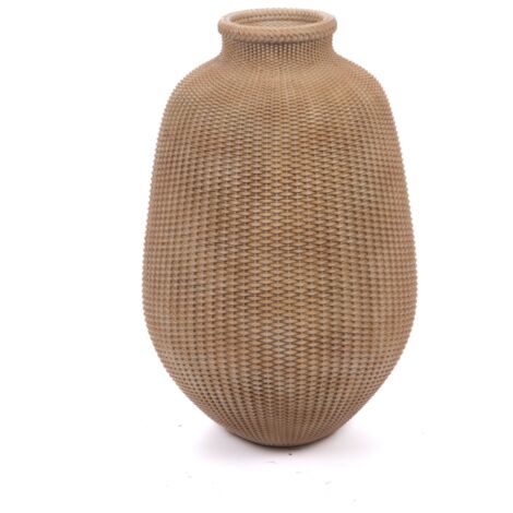 Vase rond 45x56 cm en résine naturel
