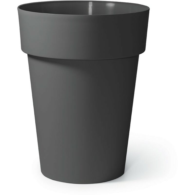 Pot Cleo Haut Rond 45 cm - Anthracite - Anthracite