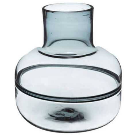 Vase Rond Déco "Line Shine" 24cm Gris
