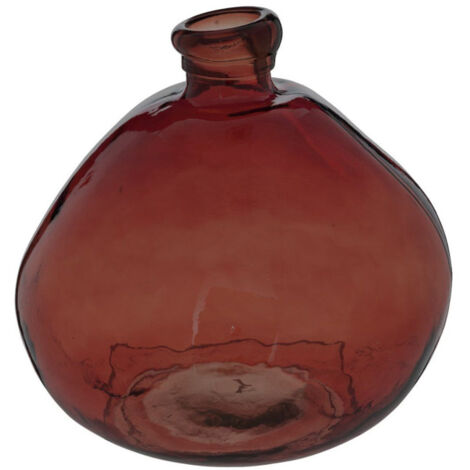 Vase Rond Déco "Uly" 33cm Ambre