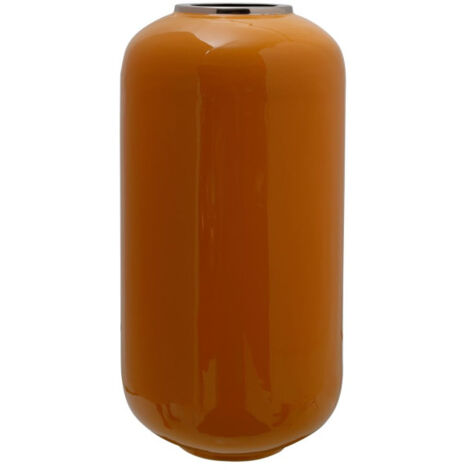 Vase Rond Design "Anita" 45cm Ocre & Argent