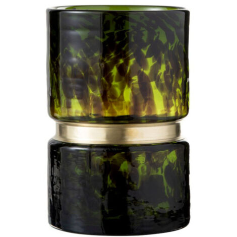 Vase Rond Design "Tâche Winter" 23cm Vert