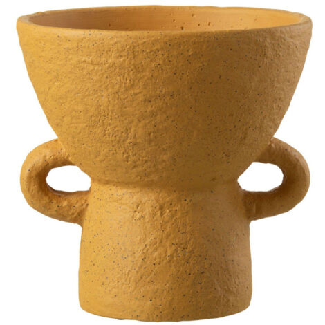 Vase Rond Design "Zenia" 25cm Ocre
