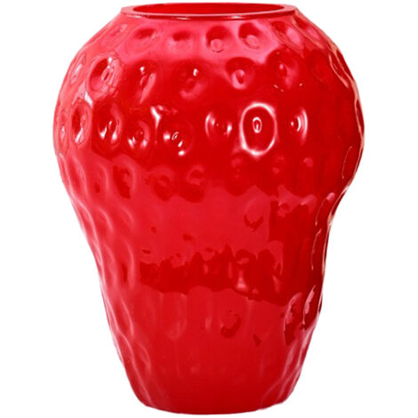 Vase Ruby Pastoral "Fraise" Petit Modèle Rouge (1 Pièce) vase décoration pour salon en céramique coloré