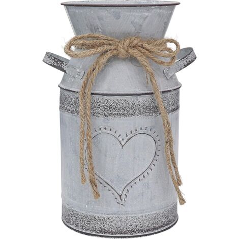 Vase rustique vintage shabby chic(Fleur-canette)