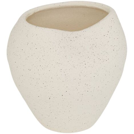 Vase Sien H23,5cm grès blanc - Atmosphera créateur d'intérieur