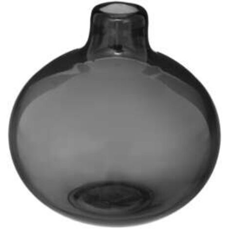 Vase Soliflore En Verre – D 12 x H 11 cm - Gris