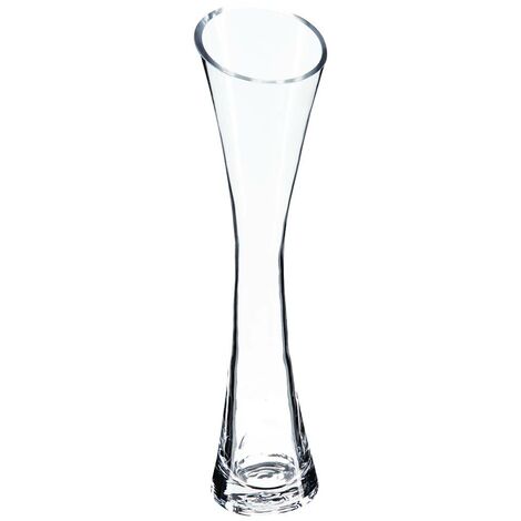 Vase Soliflore évasé en Verre H 30 cm - Atmosphera