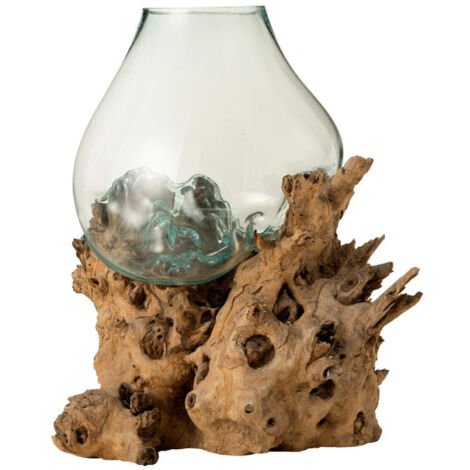 Vase sur Pied Design "Gamal" 50cm Naturel