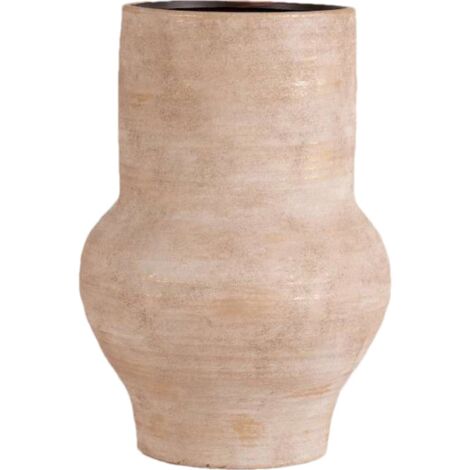 vase terracotta beige doré décoratif pour intérieur élégant - beige doré naturel