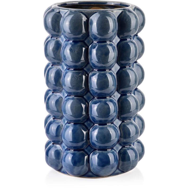 Vase VALA BLEU 16x16xh26.5cm