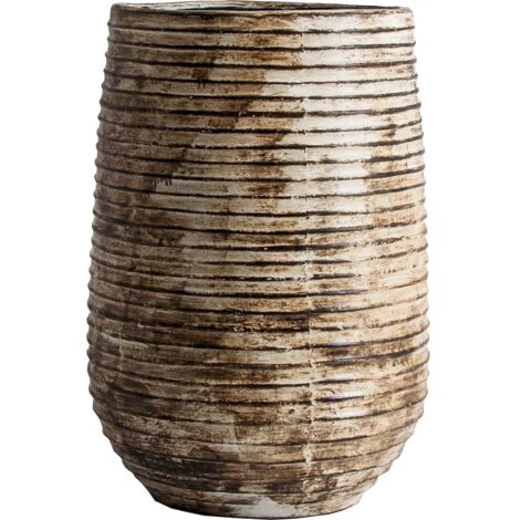 Vase vintage Aleksy en terracotta brun - Brun vieilli aspect antique