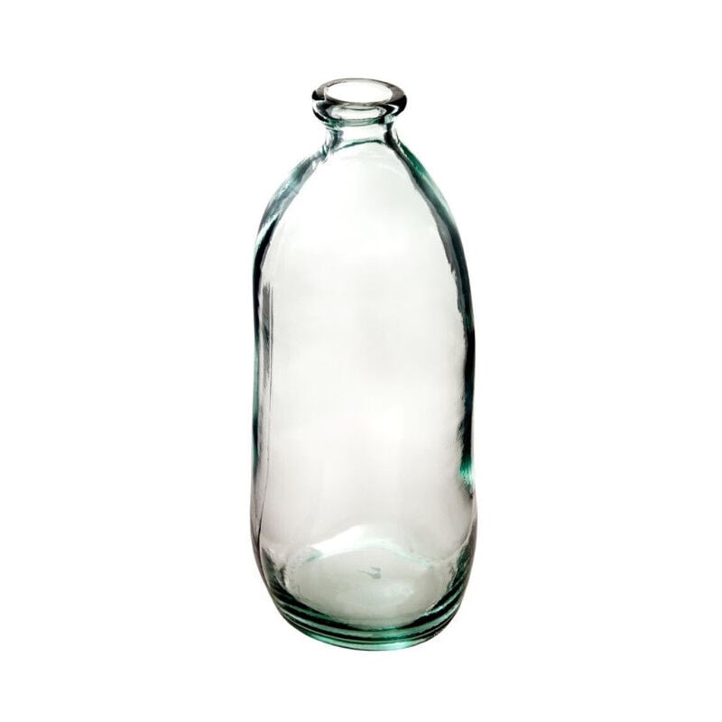 Vase Vintage en Verre 'Bouteille' 51cm Transparent