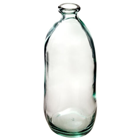 Vase Vintage en Verre "Bouteille" 51cm Transparent