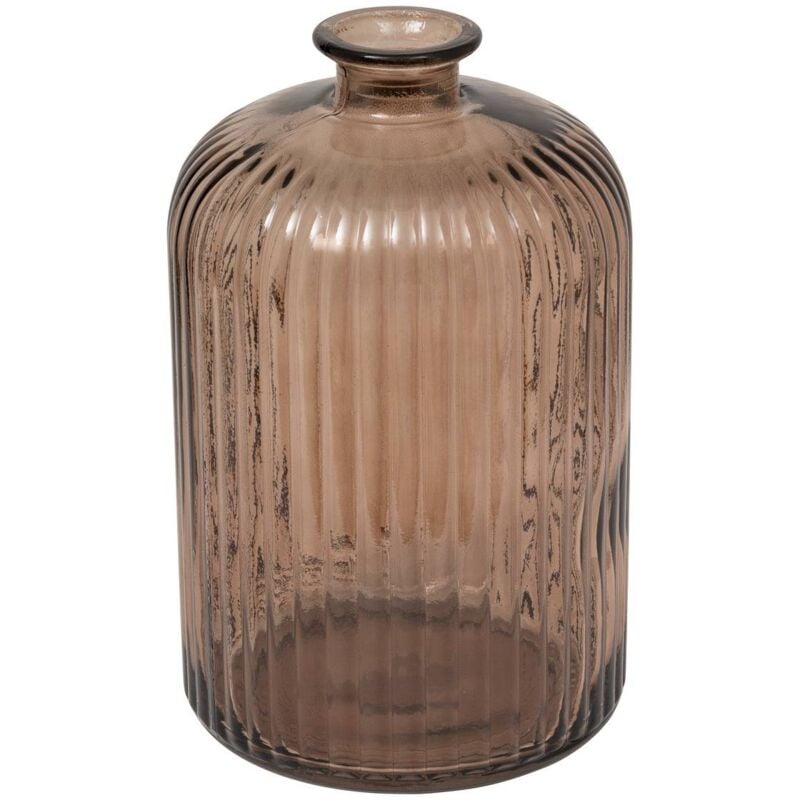 Vase Luz verre recyclé marron H23cm Atmosphera créateur d'intérieur