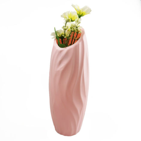 Vasen-Dekoration, sturzsicher, Vase, Ornament für Heimdekoration, Wohnzimmer, Tisch, Büro, Hochzeit, Rosa