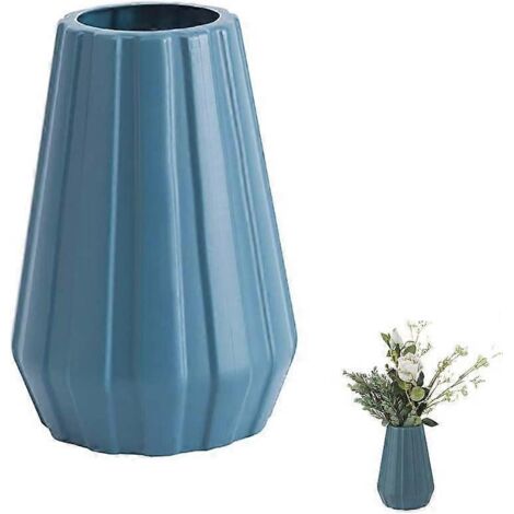 Vases à fleurs en plastique, vase bouteille décoratif style origami nordique, vases légers et faciles à transporter