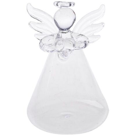 Vases en verre transparent en forme d'ange gardien, en gros, pour suspensions de bourgeons et boutures