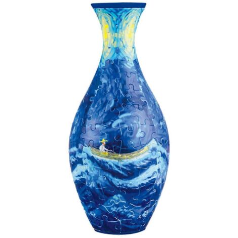 Vases puzzle 3D à faire soi-même pour décorer son salon avec des compositions florales - B