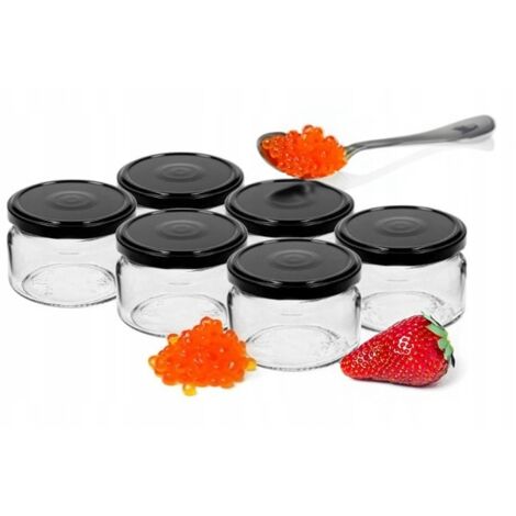 Vasetti per marmellata con coperchio, 6 pezzi, 200 ml