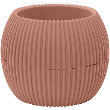 Vasetti Piante Grasse Con Sottobicchiere Integrato Design Moderno Crea La Tua Composizione Varie Misure Colori Vasi Pianta Sottovaso Piantine Vaso Fiori Terra - Rotondo 0,35 Litri