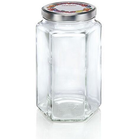 Vasetto Esagonale Leifheit 3212 da 1700 ml Trasparente