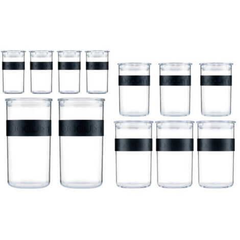 Vasi di conservazione - BODUM - PRESSO SET - 12 vasi in plastica con coperchio ermetico