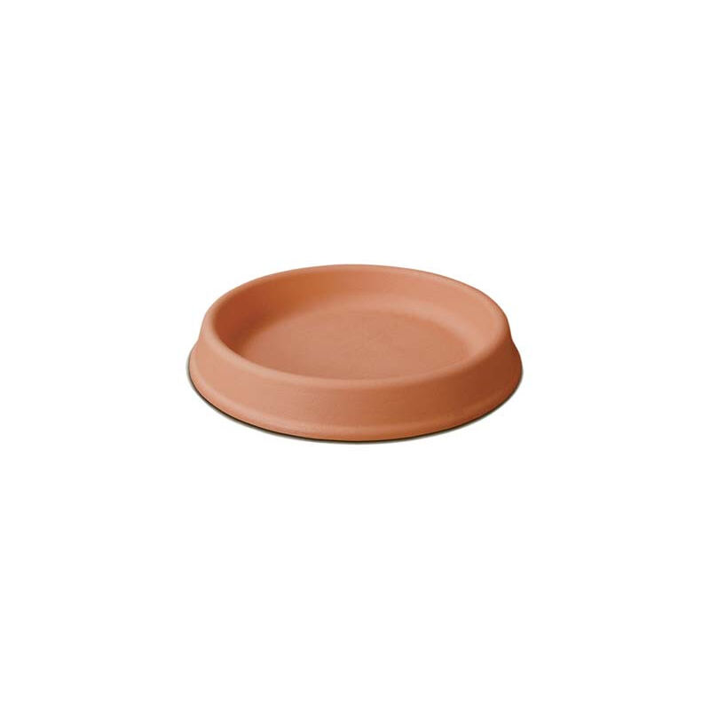 Sottovaso tondo pottery collection GDM resina terracotta cm 38,0 h.cm 5,2 x vaso cm 45