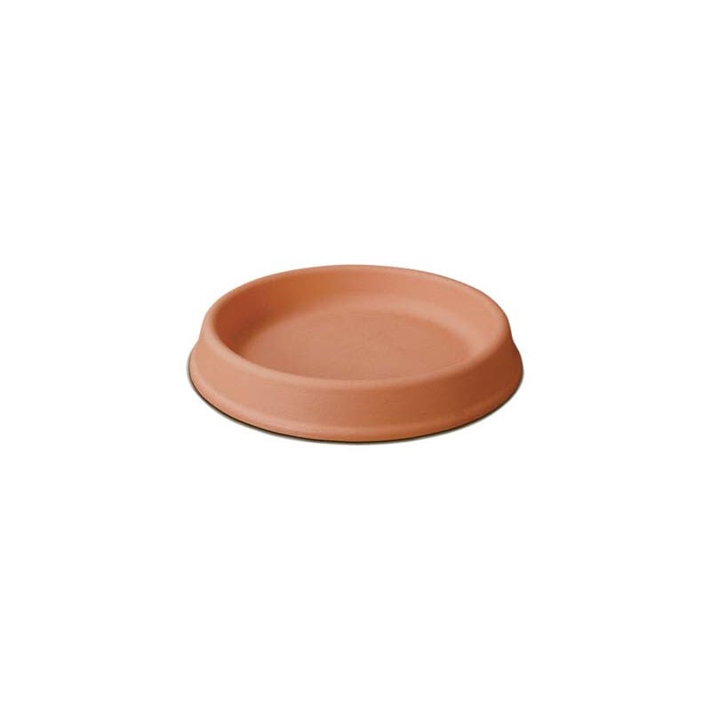 Sottovaso tondo pottery collection GDM resina terracotta cm 43,0 h.cm 5,8 x vaso cm 50