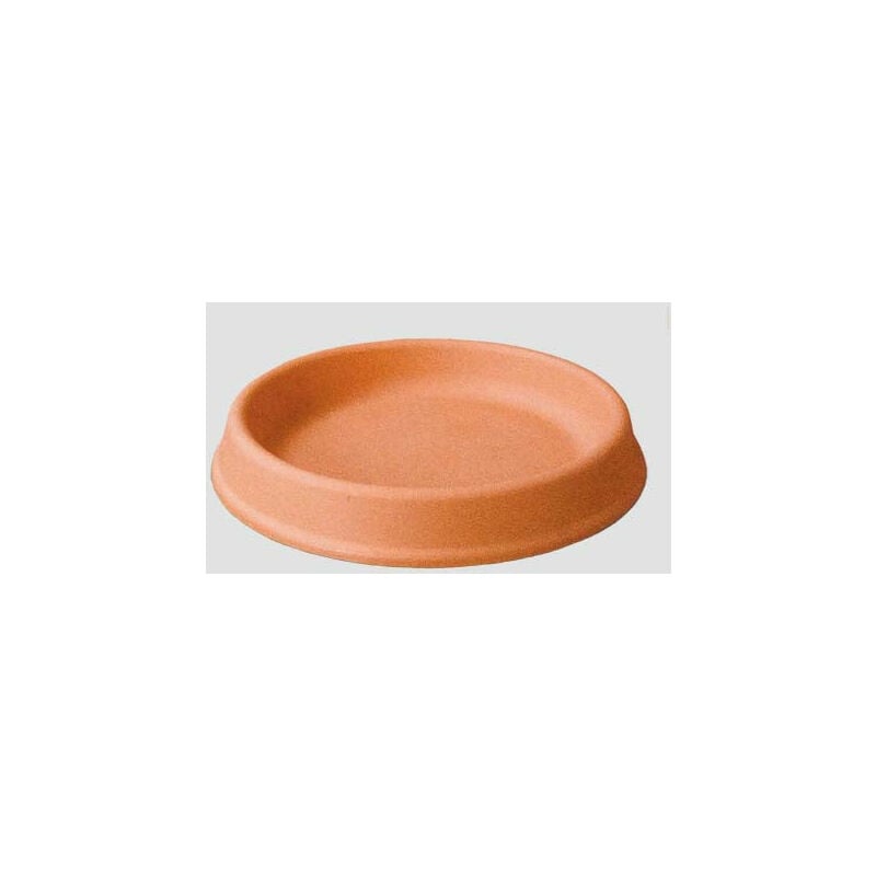 Sottovaso tondo pottery collection GDM resina terracotta cm 30,5 h.cm 4,7 x vaso cm 35