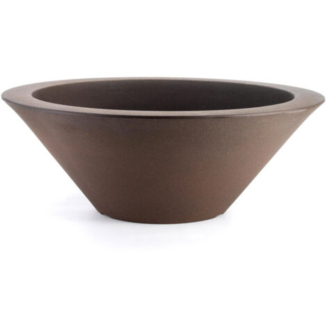 Vaso Ø100x37 cm in Polietilene Schio Ciotola 100 Bronzo