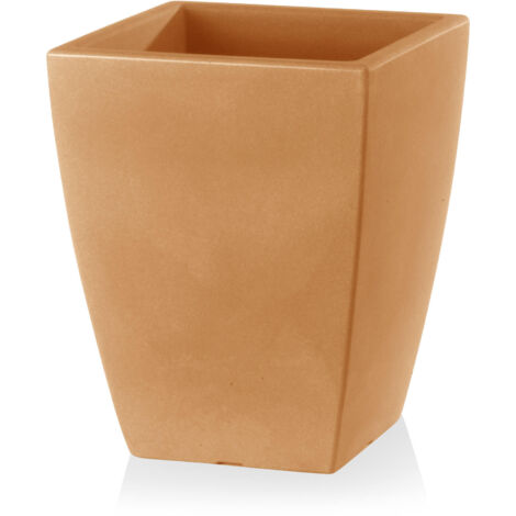 Vaso 29x29x36 cm in Polietilene Quadro Veneto 35 Anticato