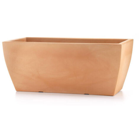 Vaso 33x66x28 cm in Polietilene Jardinera Veneto 66 Anticato