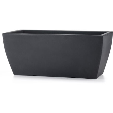 Vaso 33x66x28cm in Resina Tulli Jardinera Veneto Essential 66 Antracite