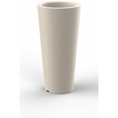 Vaso Ø34x86 cm in Resina Arkema Tondo 86 Bianco