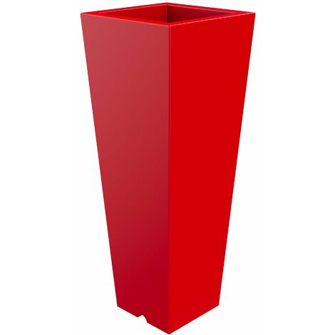 Vaso 37,5x102 cm in Resina Arkema Quadro 102 Cherry