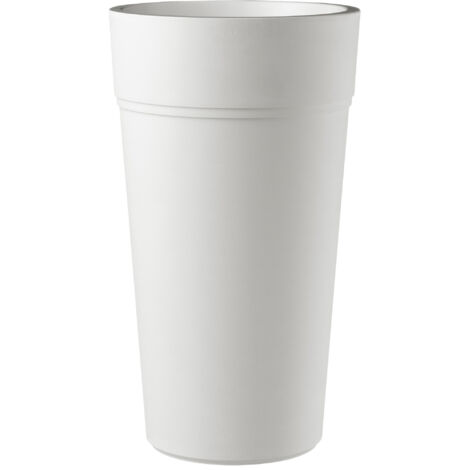 Vaso Ø38x80 cm in Polipropilene con Riserva d'Acqua Tulli Stem Elements 80 Wr Bianco
