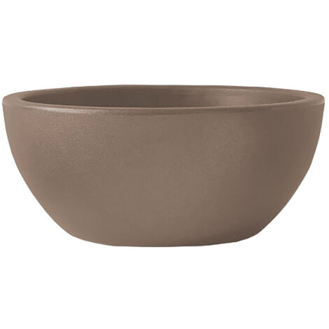 Vaso Ø40x17,5 cm in Polietilene Era 40 Cappuccino