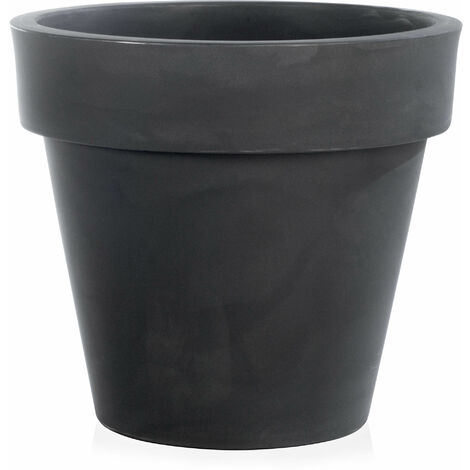 Vaso Ø40x35 cm in Polietilene Tulli Vaso Standard One Essential 40 Antracite