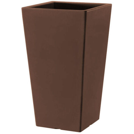 Vaso 40x40x100 cm in Polietilene Pasubio Alto 100 Bronzo