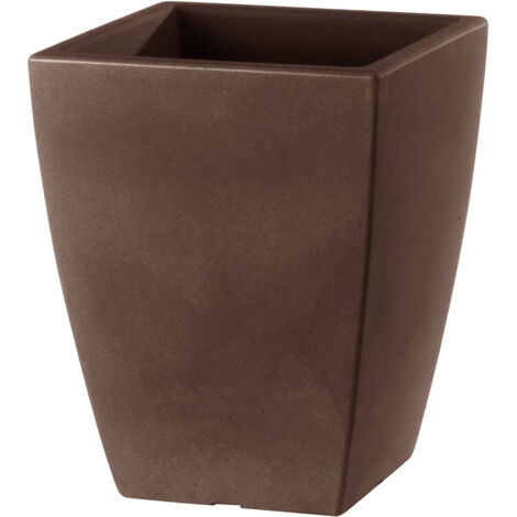 Vaso 40x40x65cm in Resina Tulli Quadro Veneto Essential 65 Bronzo