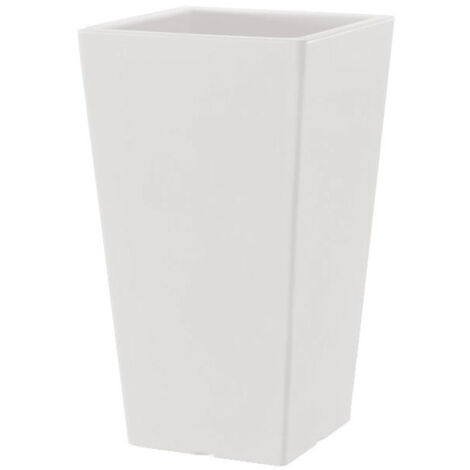 Vaso 40x40x68 cm in Polietilene Pasubio Alto 70 Bianco