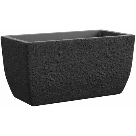 Vaso 42x81x40,4 cm in Polietilene Petram 80 Ardesia