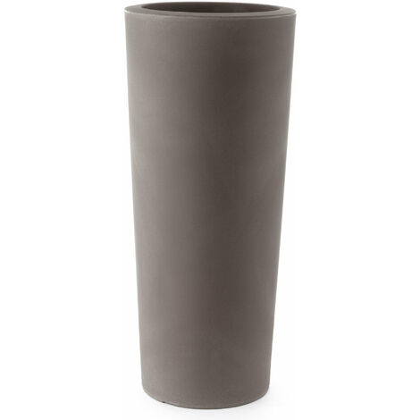Vaso Ø45x110 cm in Polietilene Schio Cono 110 Cappuccino