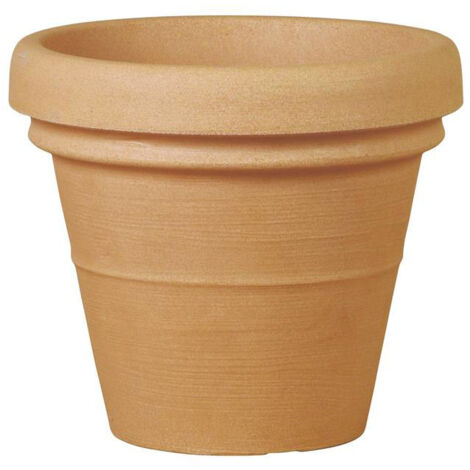 Vaso Ø45x38,8 cm in Polietilene Doppio Bordo 45 Anticato
